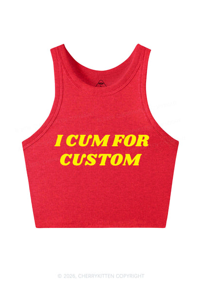 I Cxm For Custom Y2K Crop Tank Top Cherrykitten