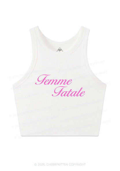 Femme Fatale Pride Y2K Crop Tank Top Cherrykitten