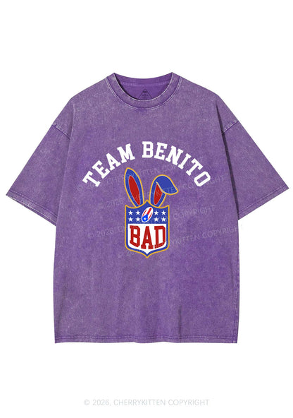 Pink Bad Bunny Y2K Shirts Washed Tee Cherrykitten