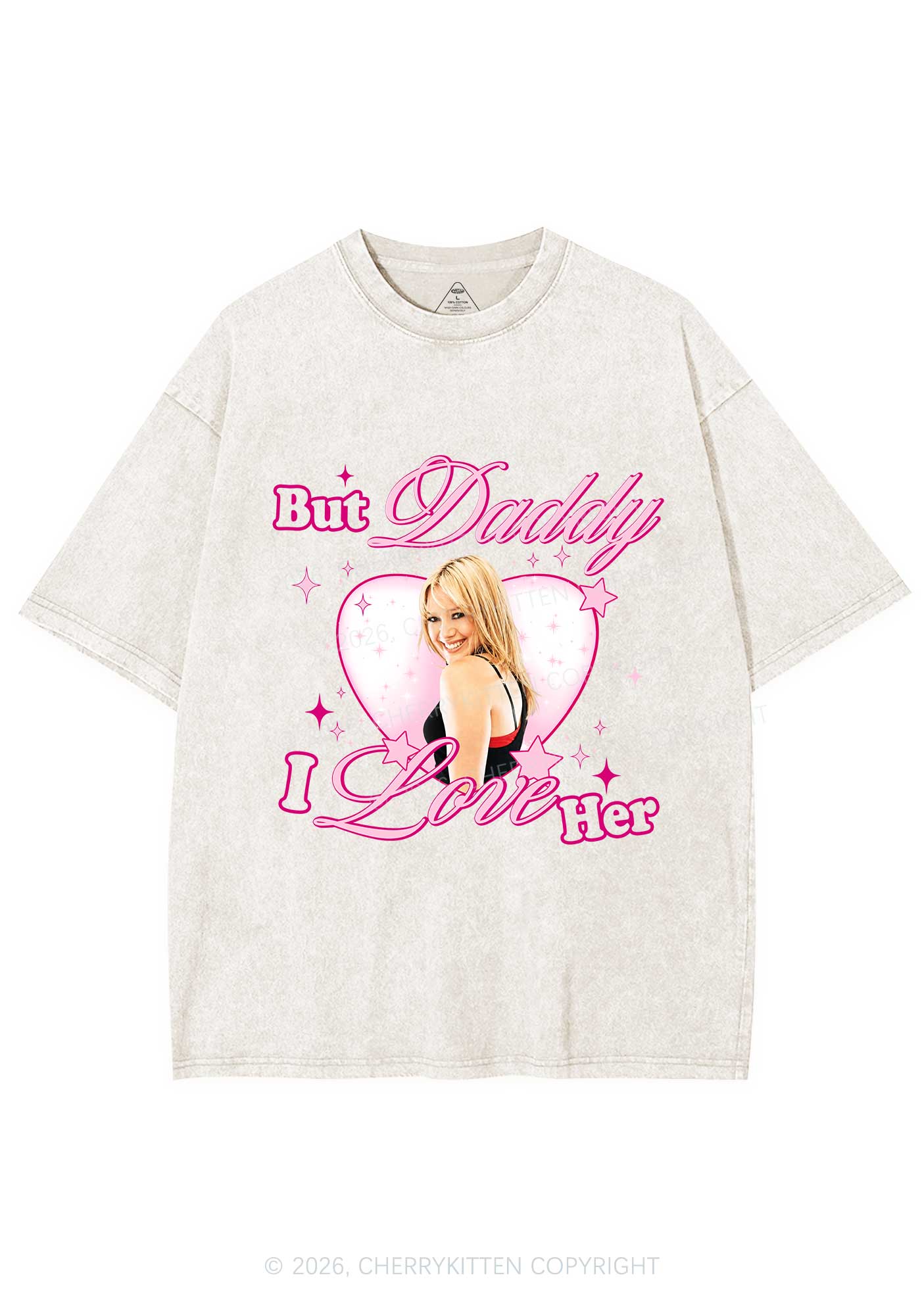But Daddy I Love Her HD Y2K Shirts Washed Tee Cherrykitten