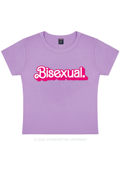 Pink Bisexual Pride Y2K Baby Tee Cherrykitten