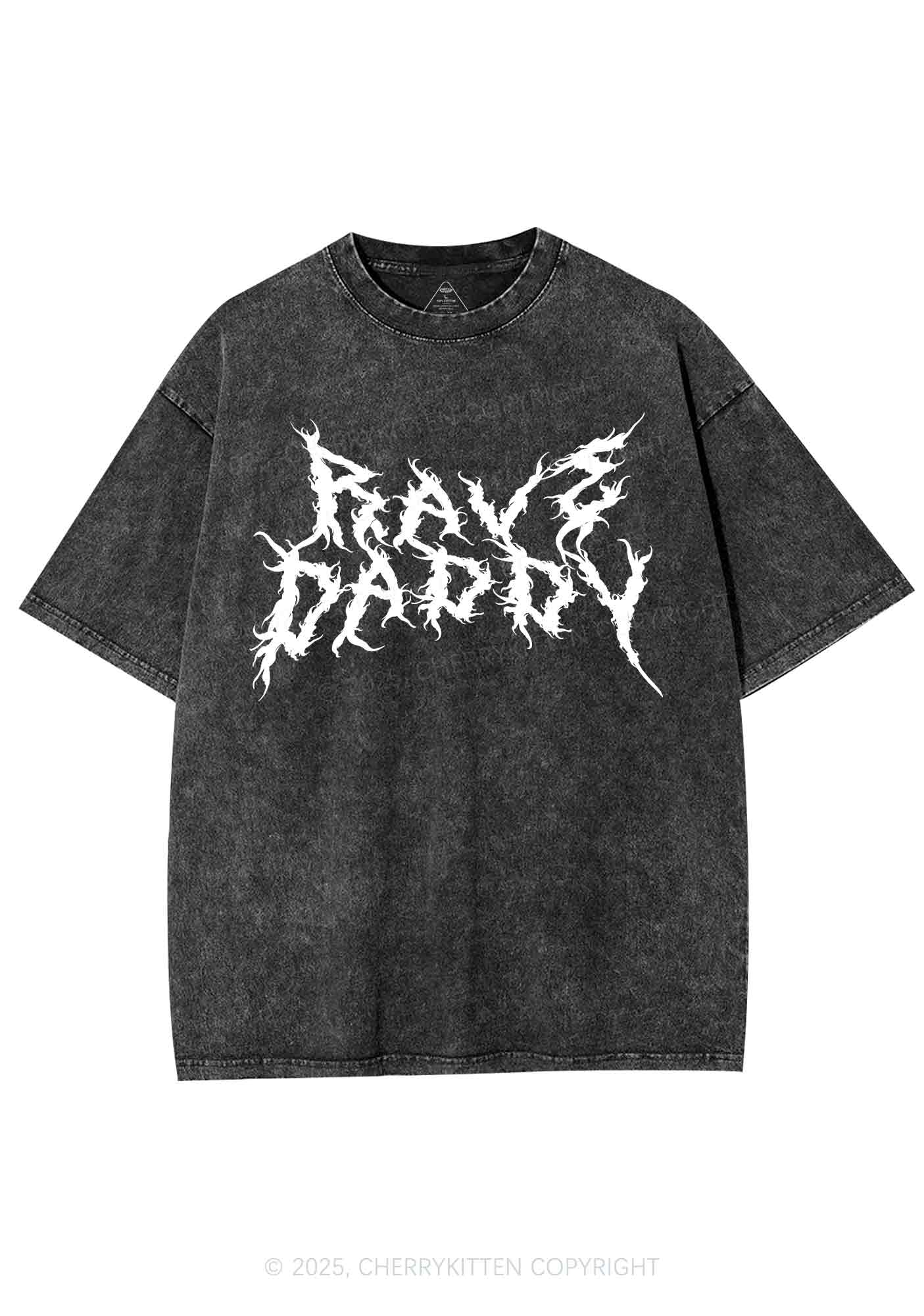 Rave Daddy Y2K Shirts Washed Tee Cherrykitten