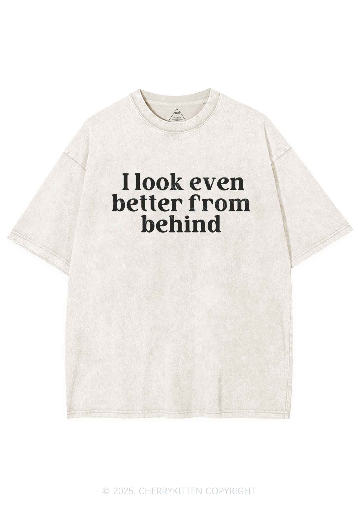 Look Better From Behind Y2K Shirts Washed Tee Cherrykitten