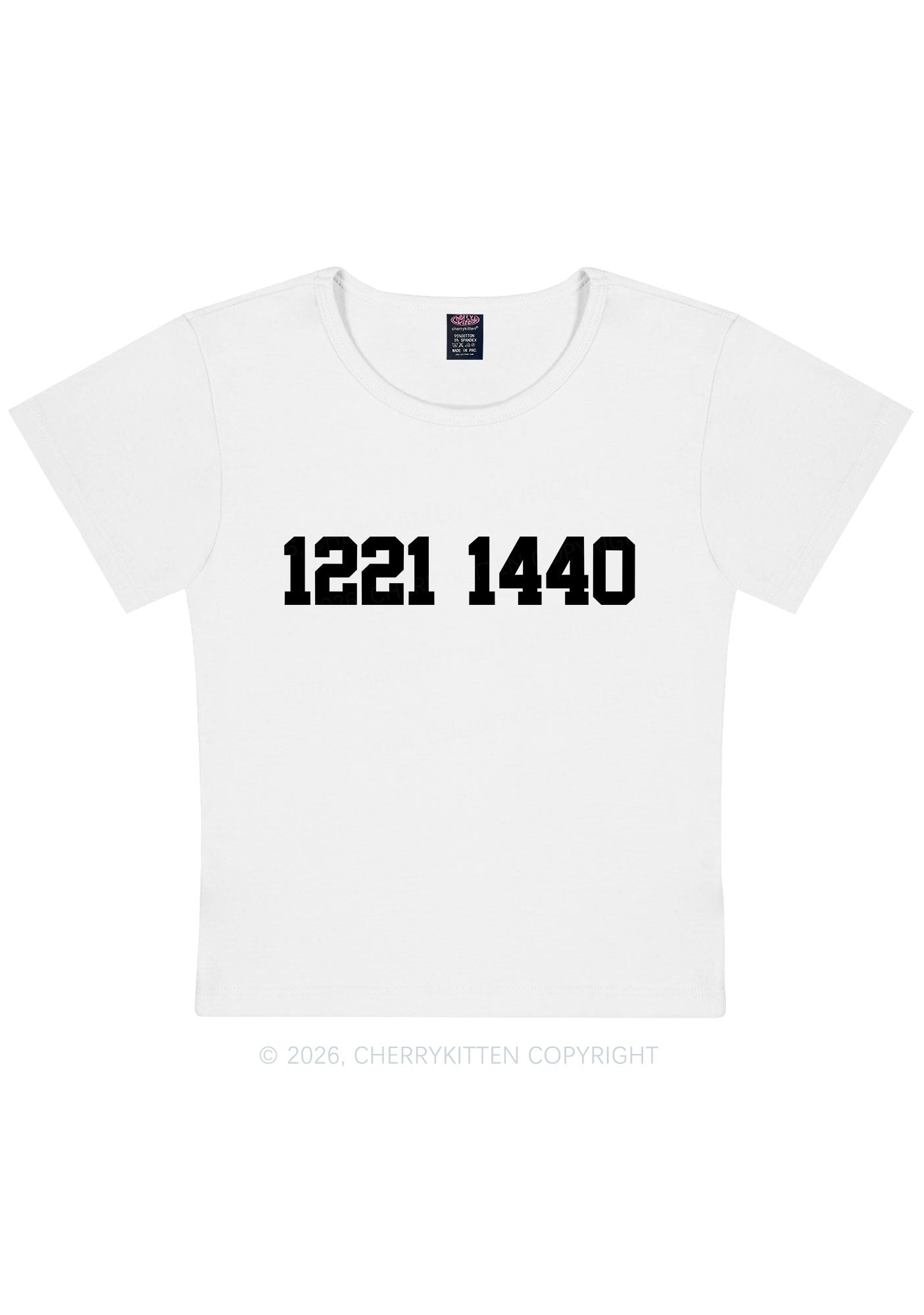 Retro Number HR Y2K Baby Tee Cherrykitten