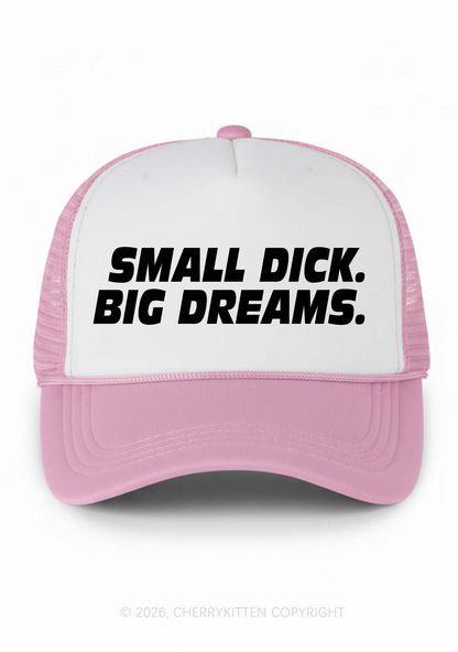 Small Dxxk Big Dreams Y2K Colorblock Trucker Hat Cherrykitten