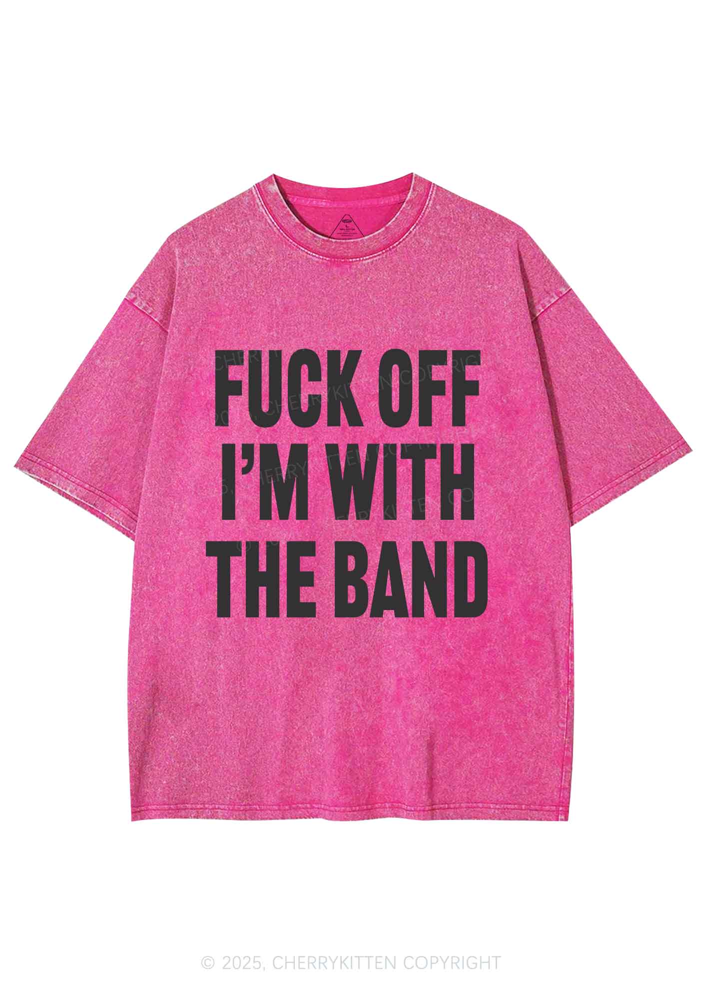Im With The Band Y2K Shirts Washed Tee Cherrykitten