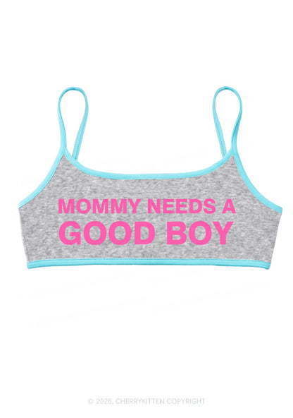 Mommy Needs A Good Boy Y2K Super Crop Cami Cherrykitten