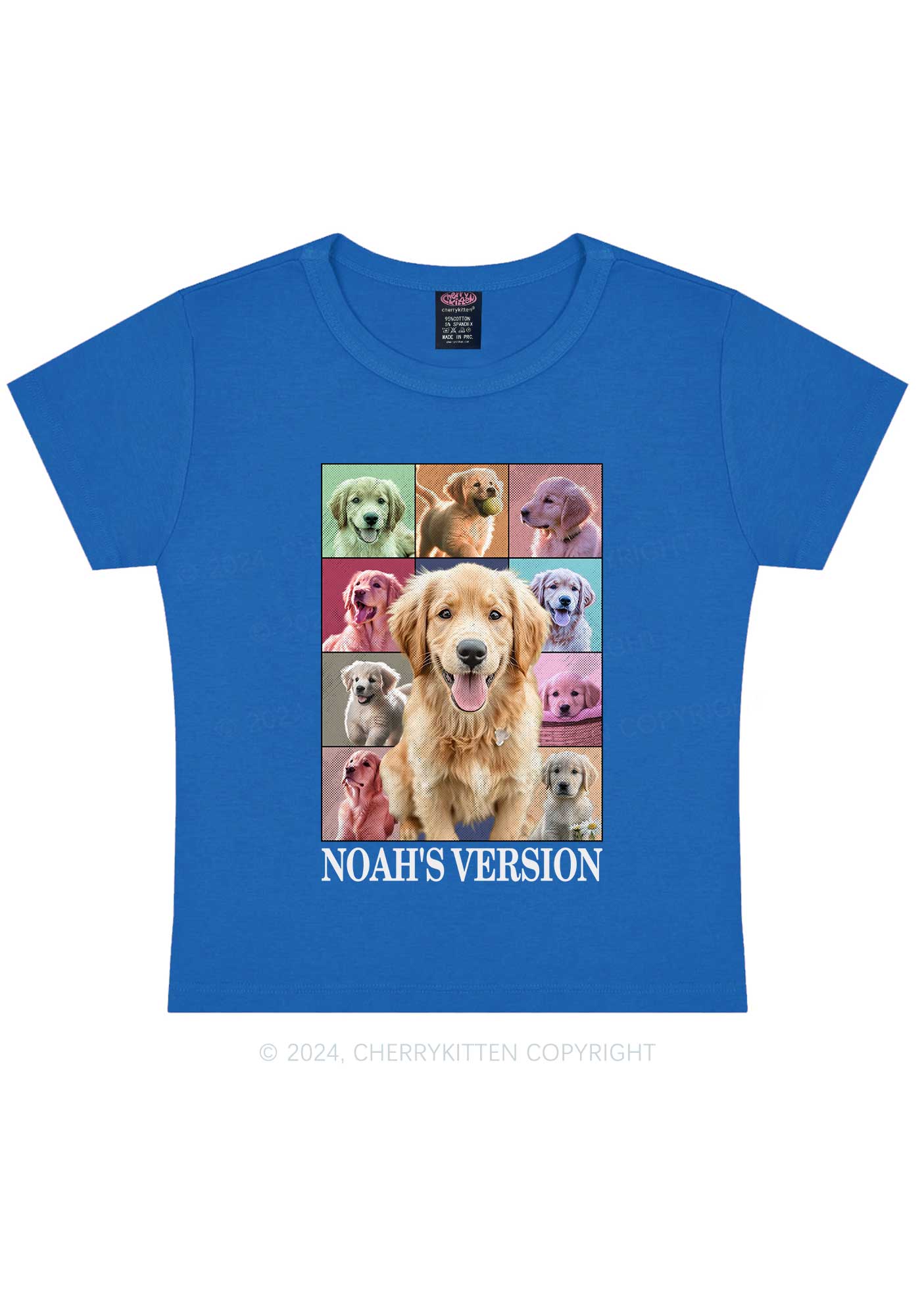 Custom Pets Version Y2K Baby Tee Cherrykitten