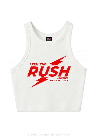 I Feel The Rush Y2K Crop Tank Top Cherrykitten