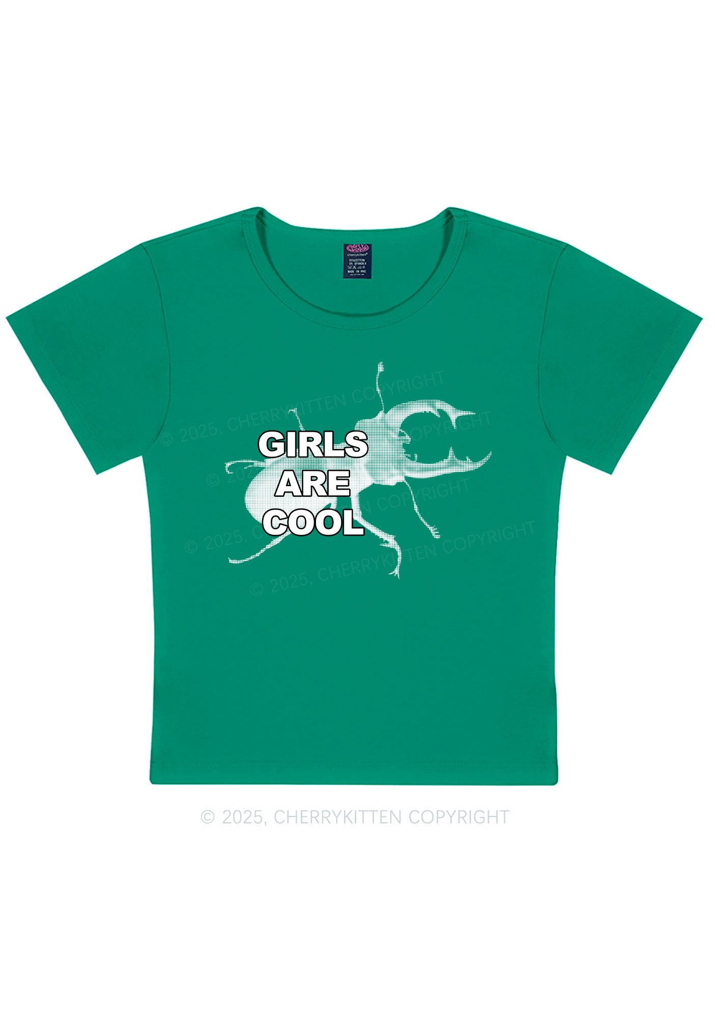Beetle Girls Are Cool Y2K Baby Tee Cherrykitten