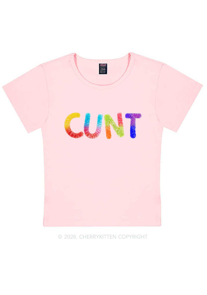 Rainbow Candy Cxxt Pride Y2K Baby Tee Cherrykitten