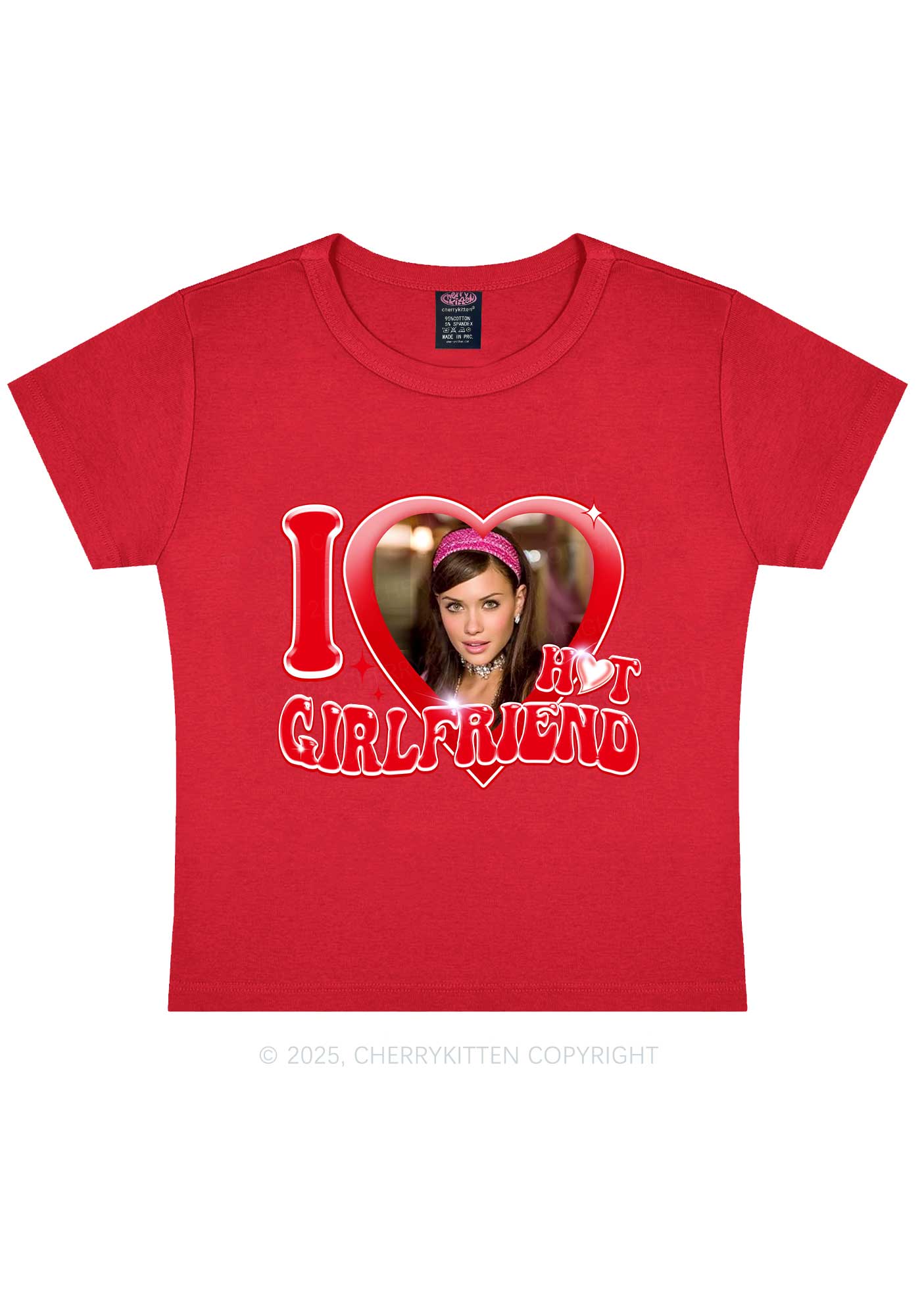 Custom I Love My Hot Girlfriend Y2K Baby Tee Cherrykitten