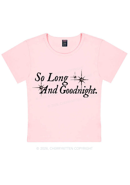 So Long And Goodnight Y2K Baby Tee Cherrykitten