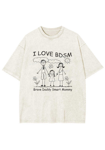 I Love BDSM Y2K Washed Tee Cherrykitten