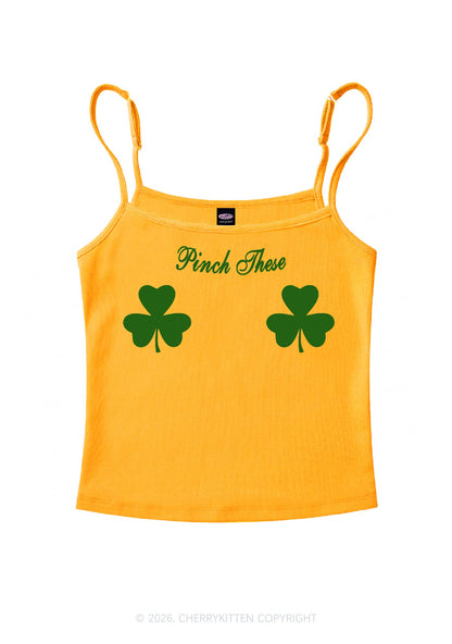 Pinch These St Patricks Y2K Spaghetti Strap Cami Cherrykitten