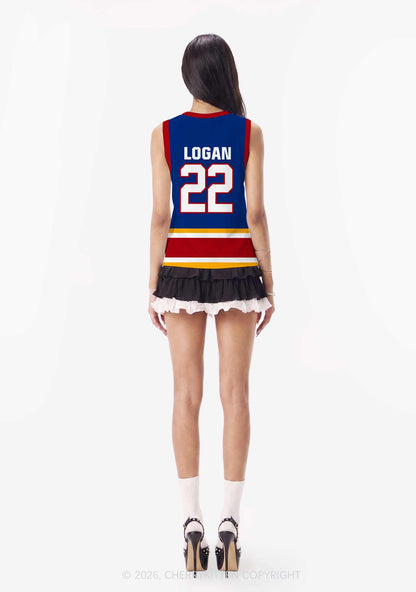 I Love Four Hockey Boys JL Y2K Sport Jersey Tank Cherrykitten