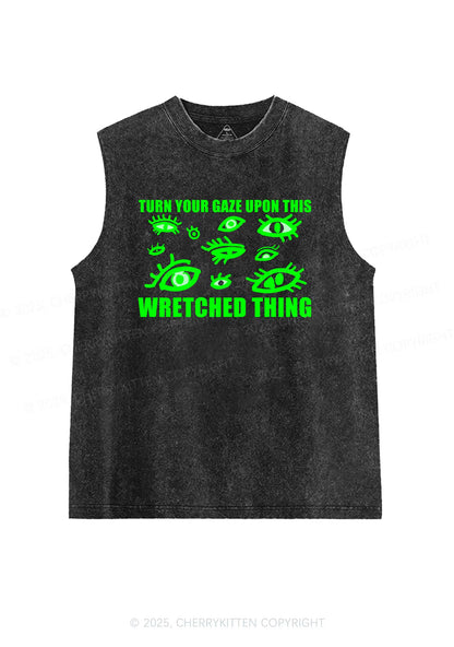 Turn Your Gaze Upon This Y2K Washed Muscle Tank Cherrykitten
