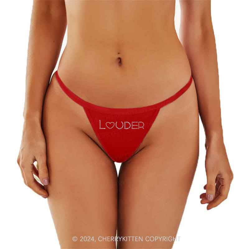 Custom Louder Y2K Flat String Thong Cherrykitten