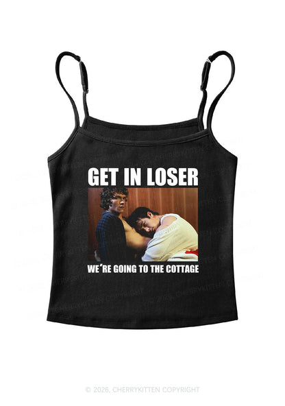 We Are Going To Cottage HR Y2K Spaghetti Strap Cami Cherrykitten