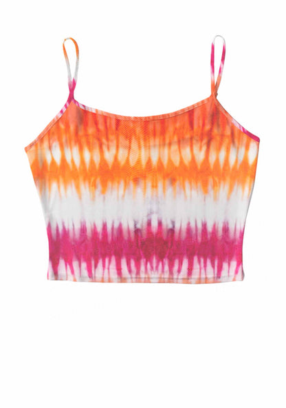 Lesbian Tie Dye Pride Y2K Mesh Cami Tank Cherrykitten