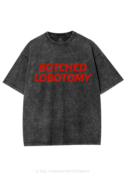 Botched Lobotomy Y2K Shirts Washed Tee Cherrykitten