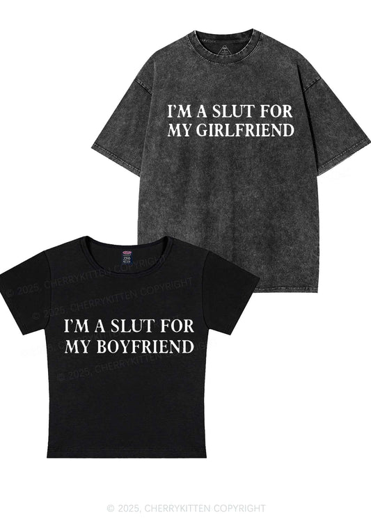 Slxt For My GF BF Y2K Valentine's Day Couple Shirt Cherrykitten