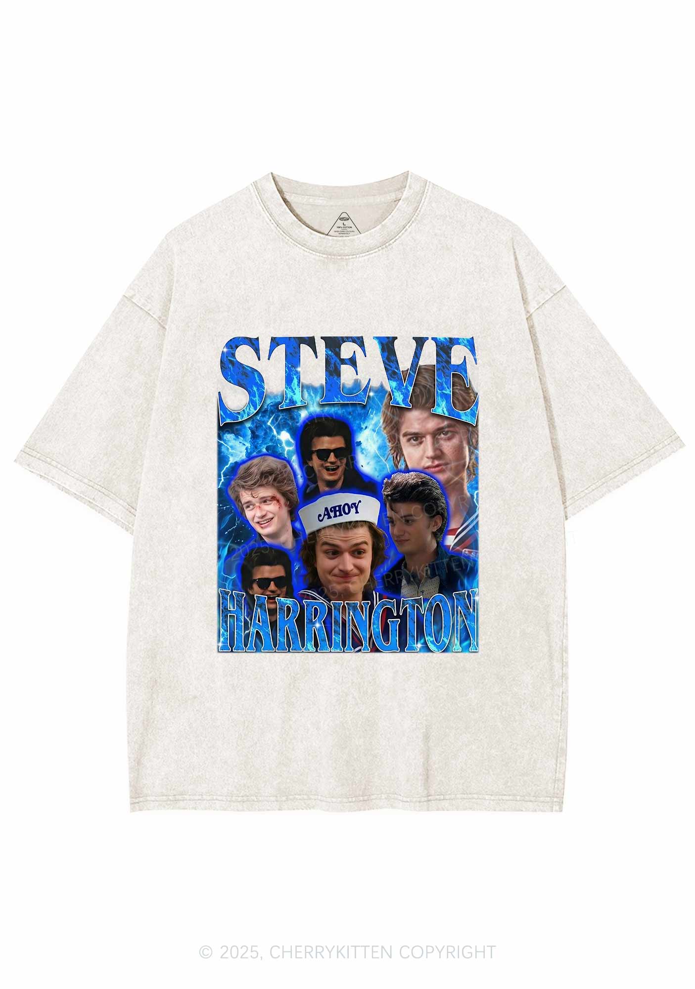 SH Blue Blaze Y2K Shirts Washed Tee Cherrykitten