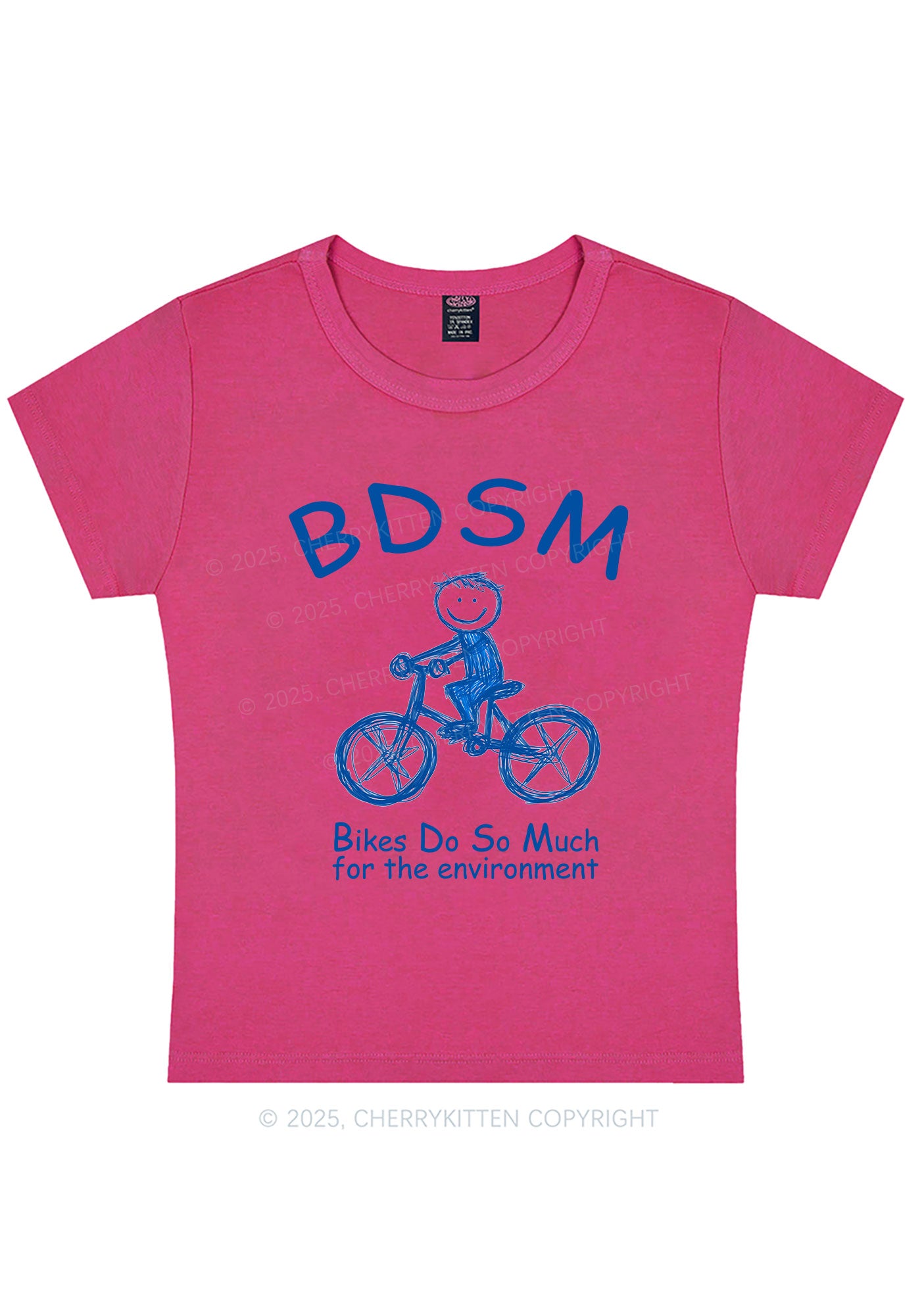 Bikes Do Much Environment Y2K Baby Tee Cherrykitten