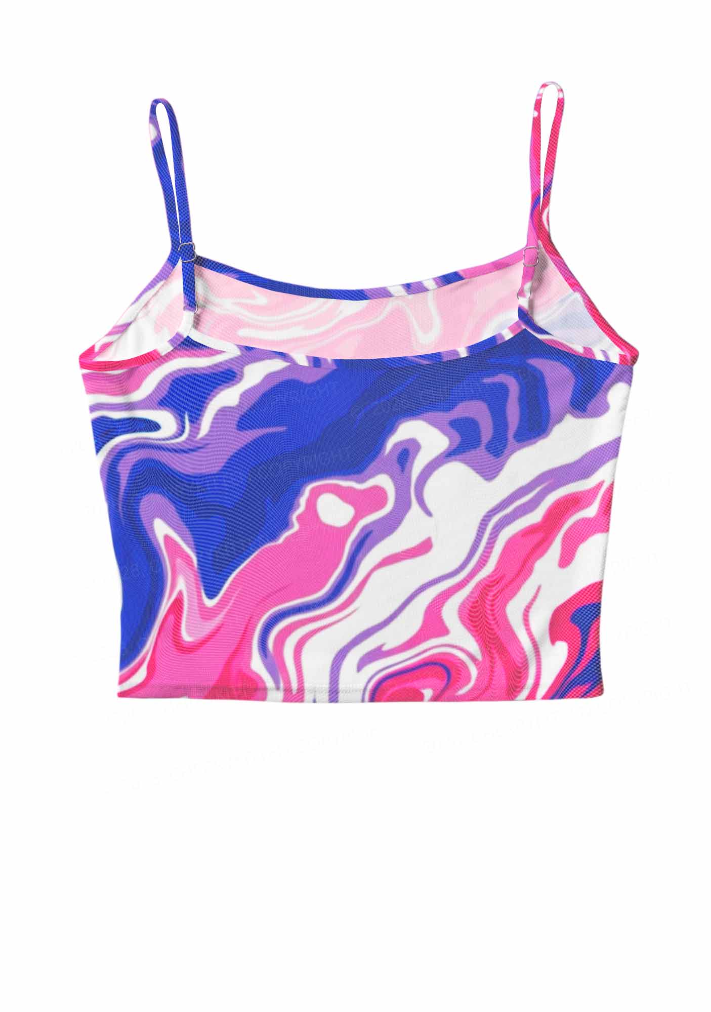 Bisexual Liquid Tie Dye Pride Y2K Mesh Cami Tank Cherrykitten