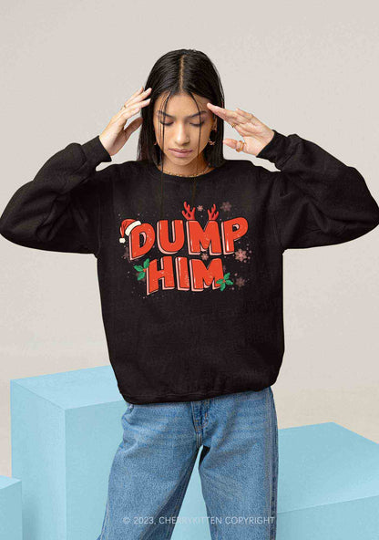 Dump Him Christmas Y2K Sweatshirt Cherrykitten