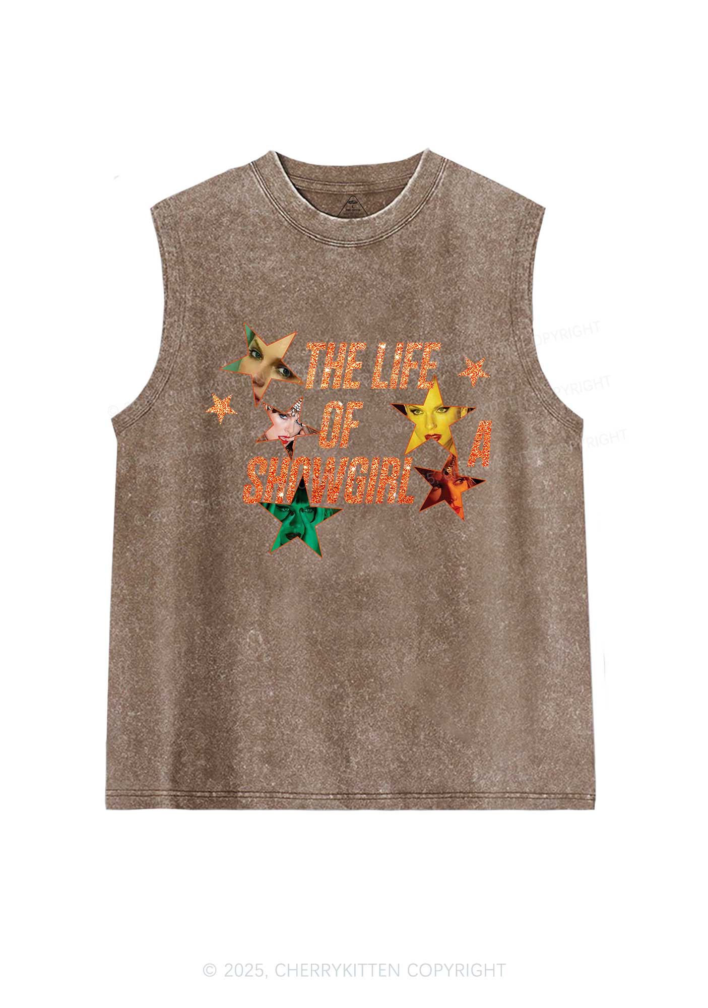 Star TS Photo Y2K Washed Muscle Tank Cherrykitten
