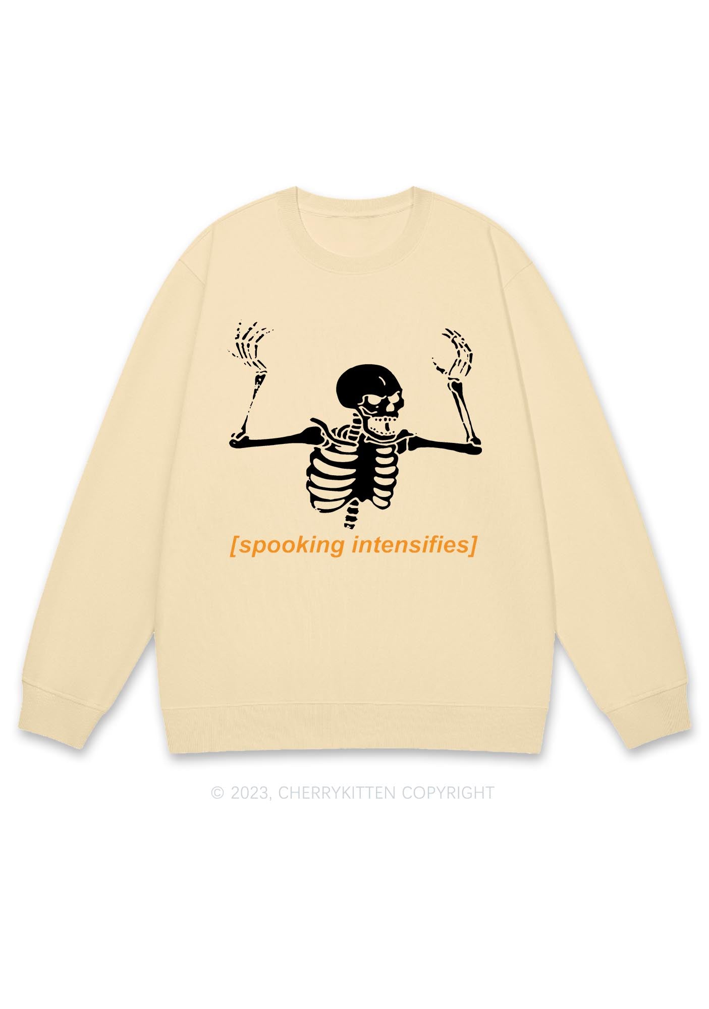 Spooking Intensifies Halloween Y2K Sweatshirt Cherrykitten