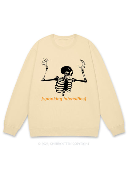 Spooking Intensifies Halloween Y2K Sweatshirt Cherrykitten