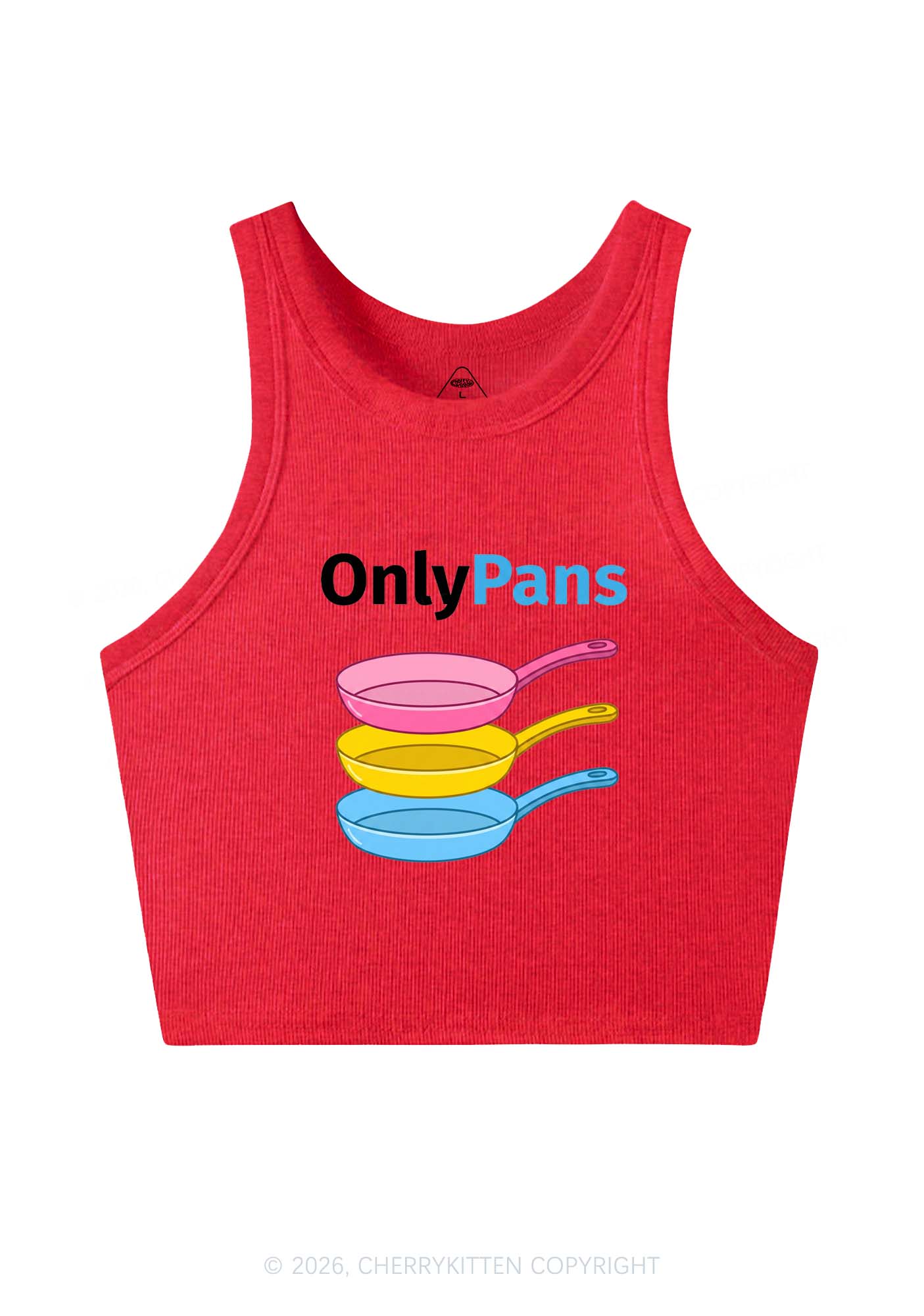 Only Pans Pride Y2K Crop Tank Top Cherrykitten