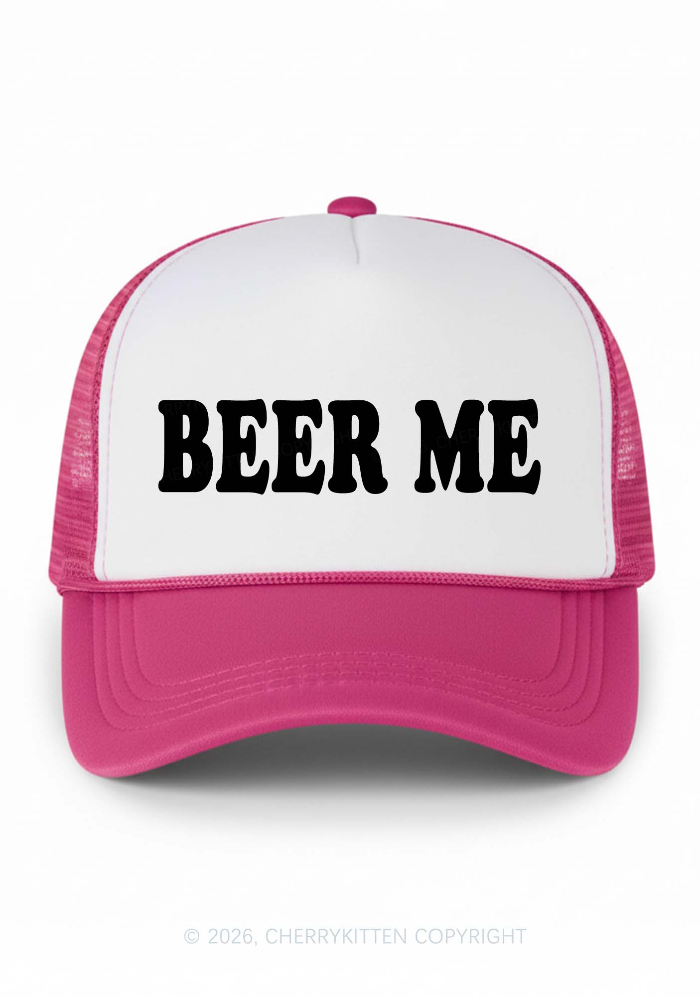 Beer Me Y2K Colorblock Trucker Hat Cherrykitten