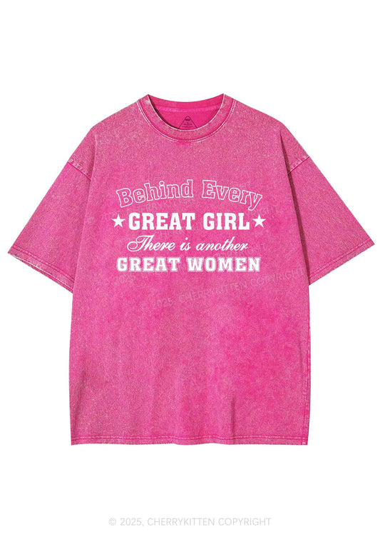Great Girl Great Women Pride Y2K Shirts Washed Tee Cherrykitten