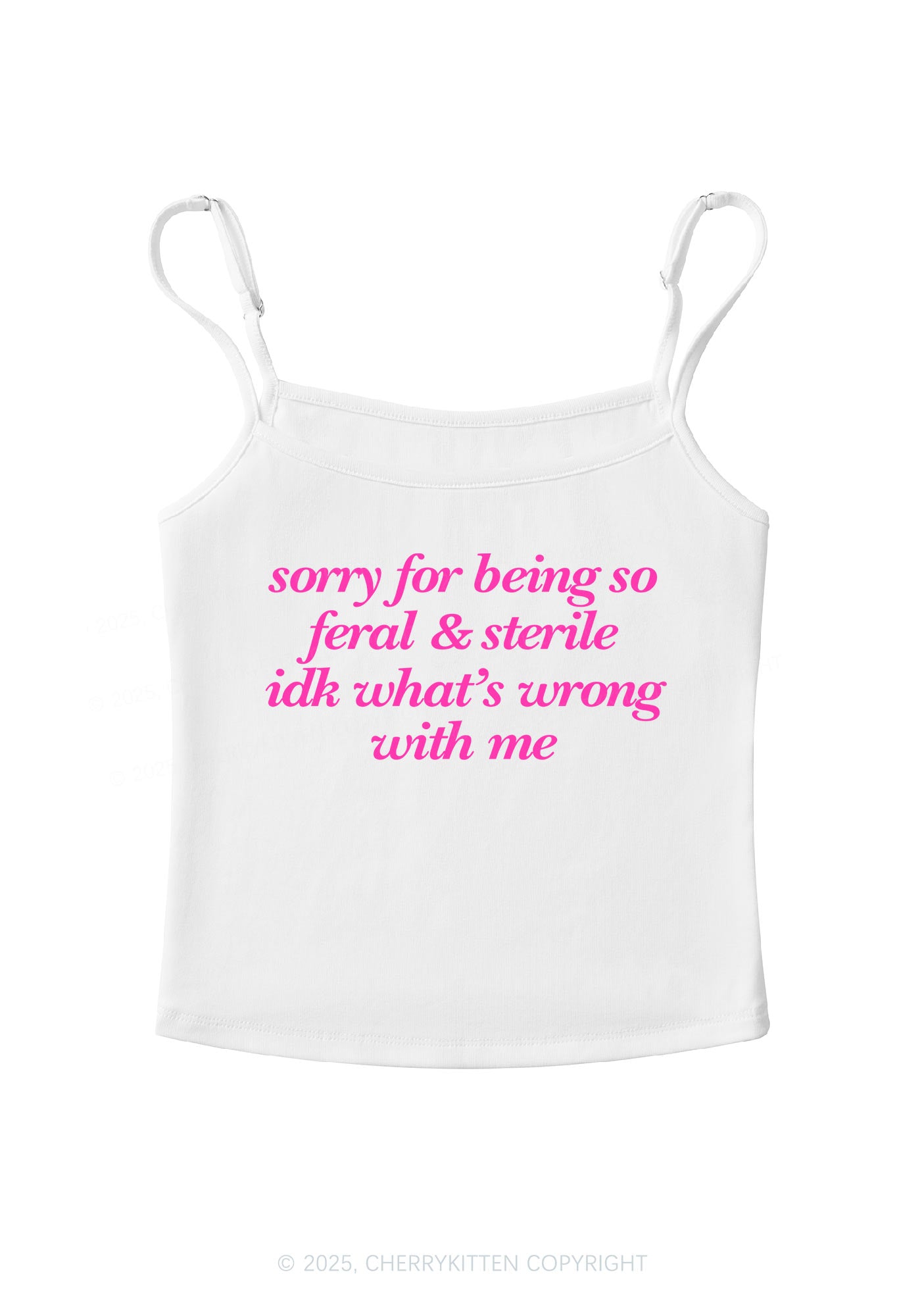 Being Feral Sterile Y2K Spaghetti Strap Cami Cherrykitten
