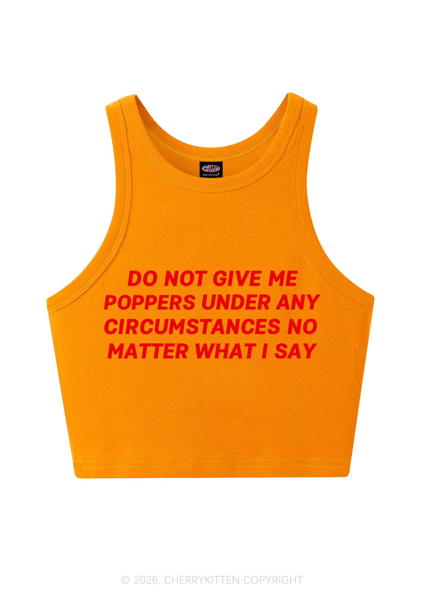 Do Not Give Me Pxppers Y2K Crop Tank Top Cherrykitten