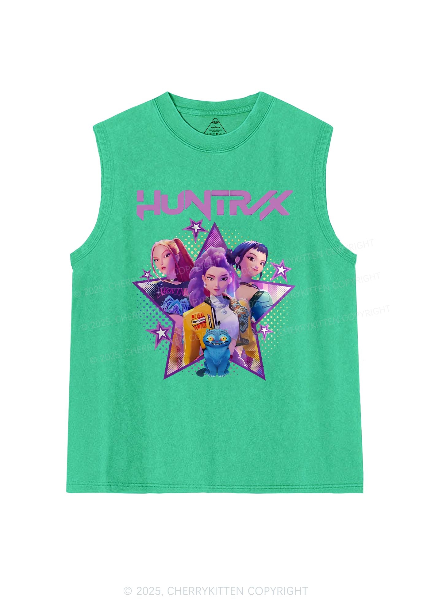 Kpop Stars Y2K Washed Muscle Tank Cherrykitten