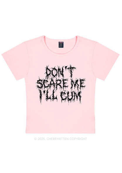 Halloween Dont Scare Me Cum Y2K Baby Tee Cherrykitten