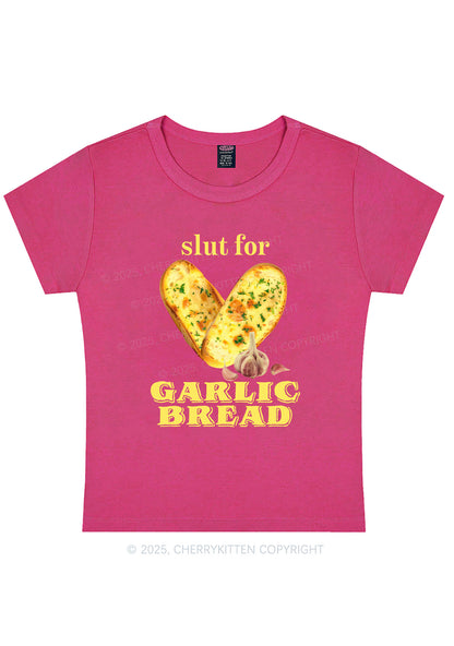 Slxt For Garlic Bread Y2K Baby Tee Cherrykitten