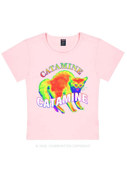 Thermal Cat Y2K Baby Tee Cherrykitten