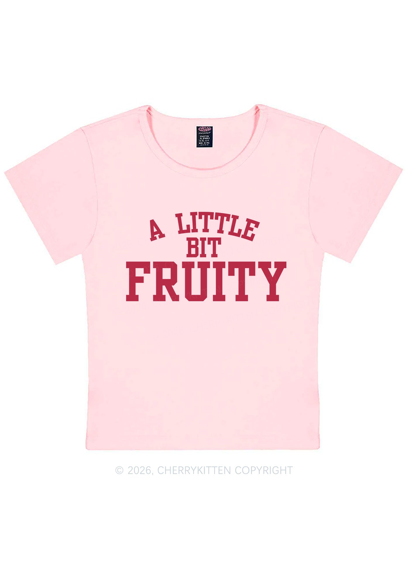 A Little Bit Fruity Pride Y2K Baby Tee Cherrykitten