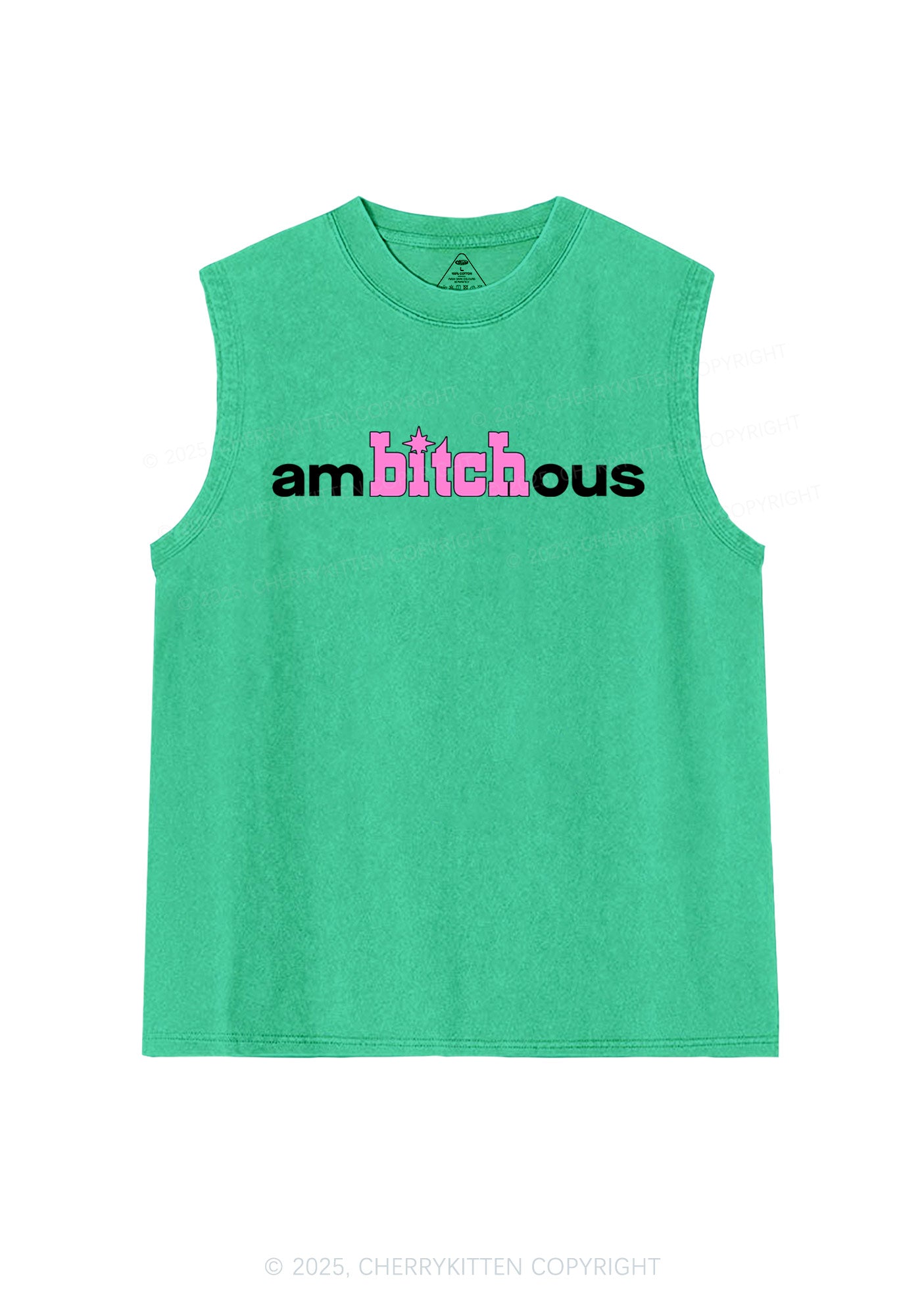 Ambxxchous Y2K Washed Muscle Tank Cherrykitten