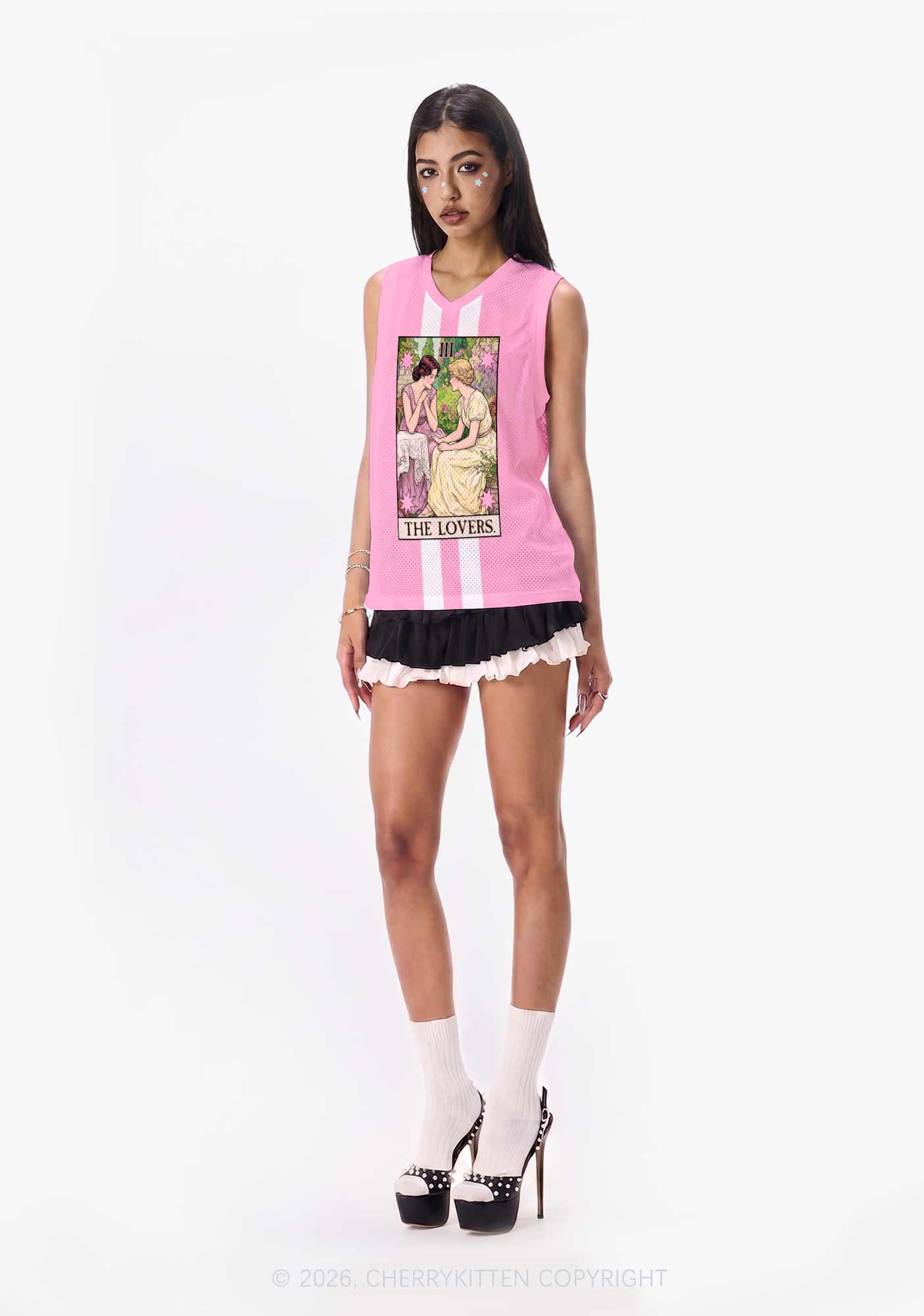 Garden Chat Pride Y2K Sport Jersey Tank Cherrykitten