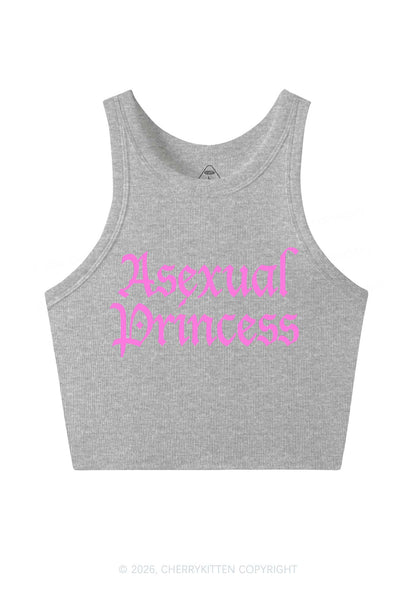 Asexual Princess Pride Y2K Crop Tank Top Cherrykitten
