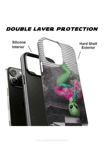 Halloween Smoking Alien Y2K Phone Case Cherrykitten