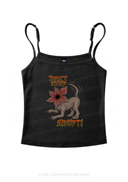 Dont Shop Adopt Y2K Spaghetti Strap Cami Cherrykitten