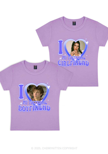 I Love My Fictional GF BF Y2K Valentine's Day Baby Tee Cherrykitten