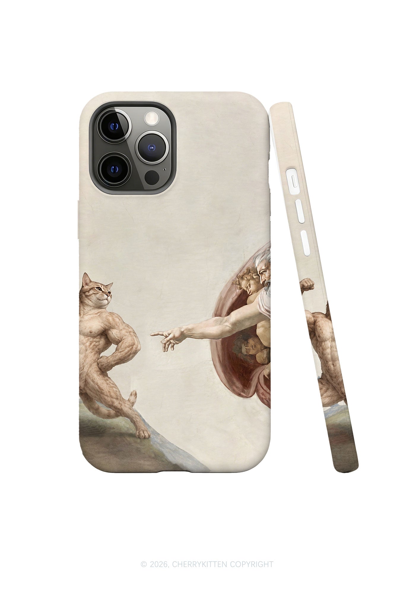 Gym Cat God Touch Y2K Phone Case Cherrykitten
